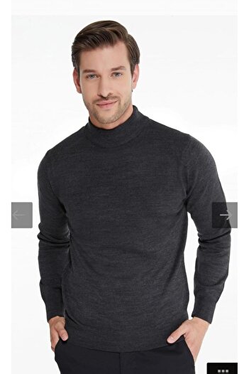 AXXAN Men's Knitwear Sweater Half Turtleneck Sweater