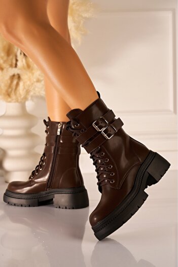 Joana Zylene Tan Faux Leather Cozy Lined Women's Boots