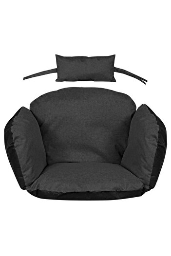 Autoalorria Garden cushion 112x113 cm for stork's nest hanging chair waterproof black