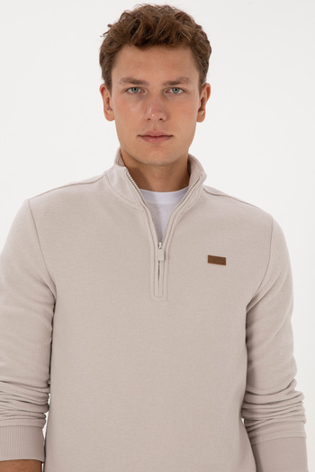 U.S. Polo Assn. Men's Stone Basic Sweatshirt 50313802-Vr049
