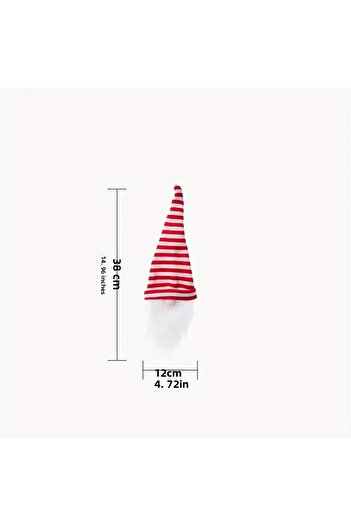 Hediyenza Santa Claus Bottle Top Ornament - Gnome Christmas Wine and Case, Table Decor