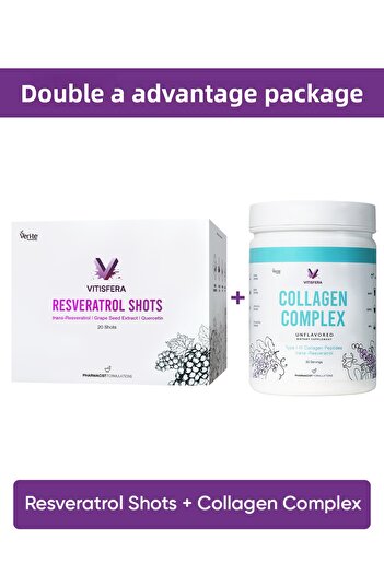 Vitisfera Dual Advantage Package 2 (Resveratrol Shots + Collagen Complex)