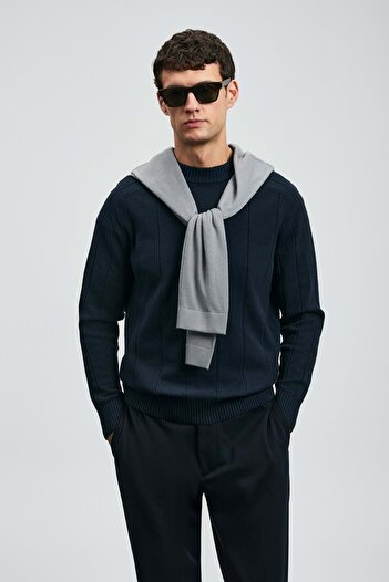 Lufian 112090165 Мъжка суитшърт Grand Kazak NAVY BLUE