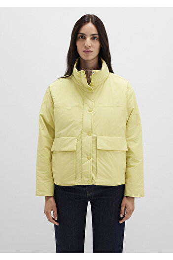 Mavi Dik Yaka Sarı Ceket Loose Fit / Bol Rahat Kesim 1110618-71287