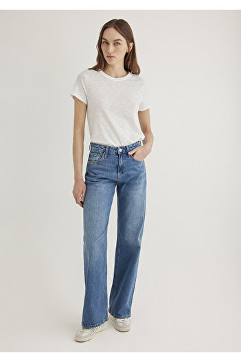 Mavi Ecru Basic T-Shirt Regular Fit 1613075-70057