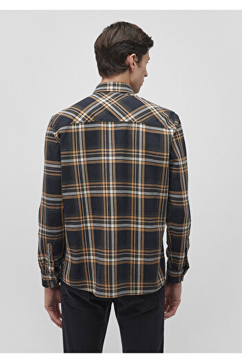 Mavi Kareli Lacivert Gömlek Regular Fit / Normal Kesim 0211263-88663