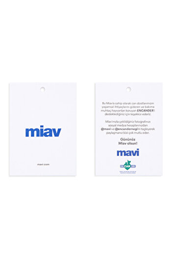 Mavi Miav Baskılı Beyaz Soket Çorap 0911440-620