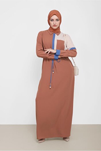 Alvina 3-COLOR CREPE DRESS WITH BANDED WAIST 42219
