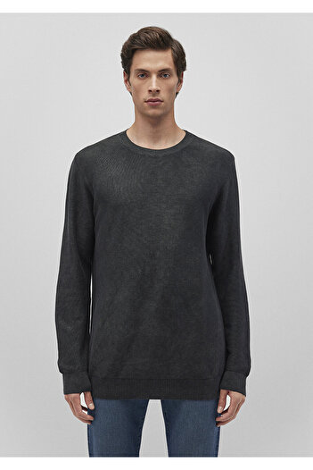 Mavi Антрацитовий велосипедний комір Slim Fit светр - 070803-34314