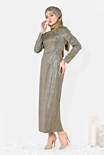 Alvina Simple Belt Dress 4101