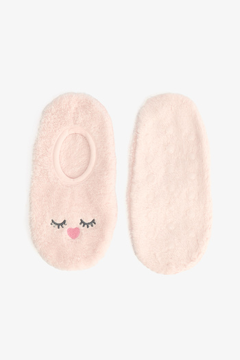 Penti Açık Pembe Sleepy Çizgili Nakışlı Ev Çetiği