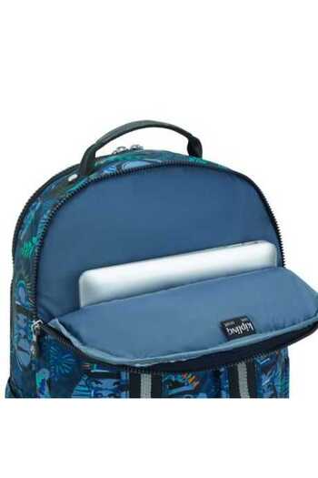 Kipling Seoul Lap Blue Monkey Fun Okul Cantası Kı58168Hj