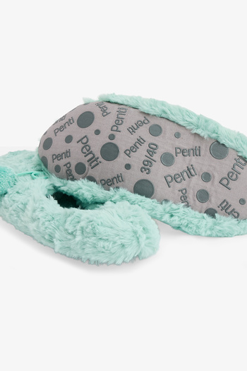 Penti Açık Yeşil Cozy Ponponlu Ev Patiği
