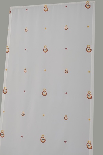 Taç Galatasaray Lisanslı Fon Perde 140x265 cm Düz Dikim – Özel Ölçü Seçeneği İle
