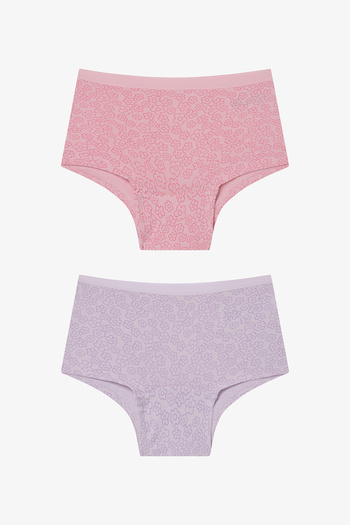 Penti Kız Çocuk Floral Çok Renkli 2li Boxer