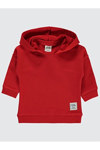 Civil Baby Civil Arma Etiketli 6-18 Ay Sweatshirt - Kırmızı 6-9 Ay