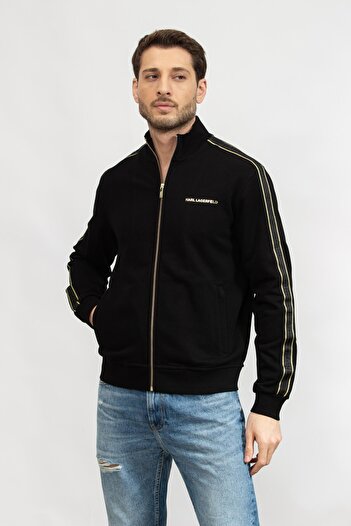 Karl Lagerfeld Erkek Fermuarlı Sweatshirt