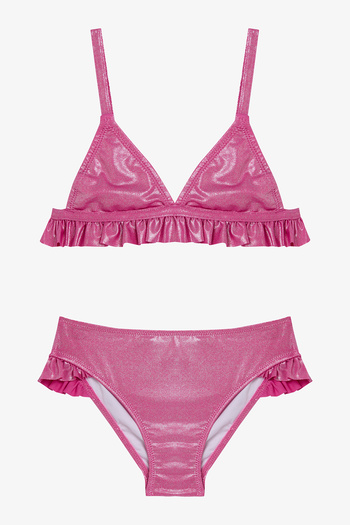 Penti Pink Girl's Shiny Triangle Bikini Set
