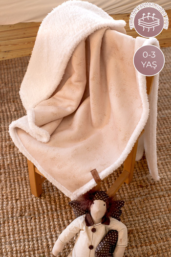 HAMUR Fluffy Bebek BATTANiYE 80x100 cm Solid Bej