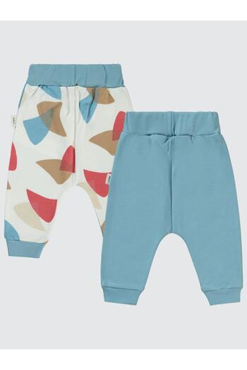 Civil Baby Colored Fıgures Baskılı 6-18 Tek Alt Bebe - Mavi18-24 Ay
