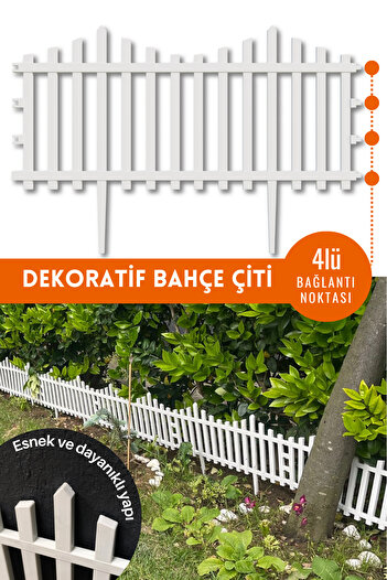 Armarks Dekoratif Bahçe Çiti, Plastik Çit, Peyzaj Çiti, Modern Bahçe Çiti 1 Adet (59cm) 39x59cm