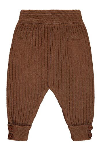 Civil Baby Basic Fitilli 3-12 Ay Eşofman Altı - Kahverengi 9-12 Ay