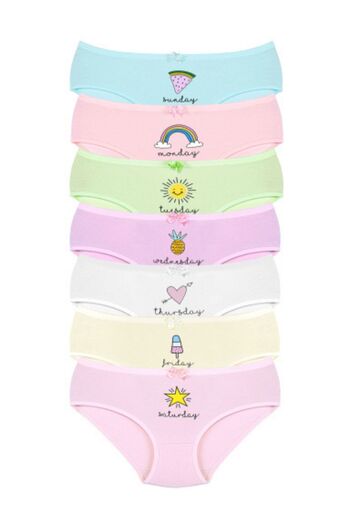 Newlilla 007 Girl Mix Color Pachet 7 Chiloți Imprimați V21
