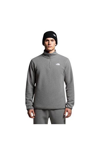 THE NORTH FACE F0A8D0Qcqi1-R m Glacier Fleece 1-4 Zip Jacket Men's Sweatshirt Gray