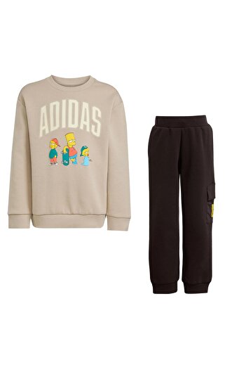 adidas JL9197-C Lk Sım Jog &amp;Ccedil;ocuk Eşofman Takımı Krem