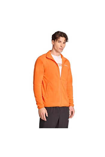 adidas Jm3117-E Mt Ess Fz Fl Men's Jacket Orange