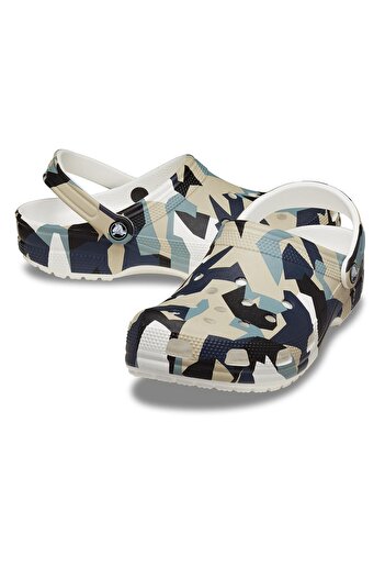 Crocs 211009-94S Geo Camo Clog Terlik Gri
