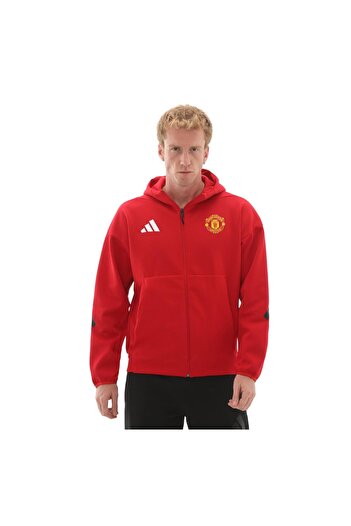 adidas JN2901-E Manchester United Jkt Erkek Ceket Kırmızı