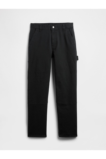 GAP Erkek Siyah Relaxed Fit Utility Jean Pantolon
