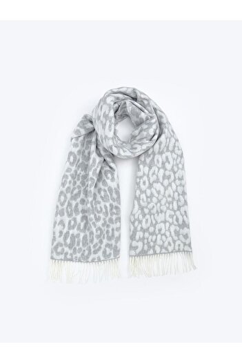 LC Waikiki Patterned Tasseled Women's Scarf (W5)