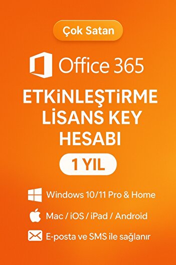 MICROSOFT Office 365 Pro Plus 2025 Lisans Üyeliği - Word, Excel, - Süresiz - Mac Android, ios, Windows Uyumlu