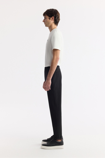 Avva Erkek Siyah Beli Lastikli Bi-Stretch Chino Slim Fit Pantolon B003033