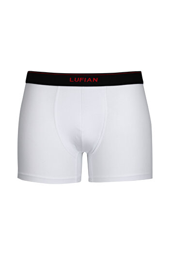 Lufian Glorıa Erkek Pamuklu Boxer Beyaz