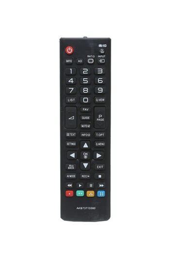 Generic Remote Control For LG TV Black