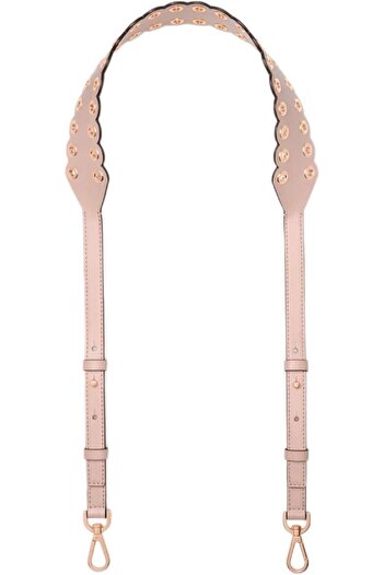 Michael Kors Scalloped Leather Shoulder Strap