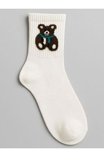 Zekids Cotton Teddy Bear Socks (Size 36-40)