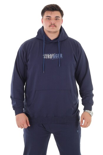 marufshop Ανδρικό σετ φόρμας με κουκούλα με 2 κλωστές, μεγάλο μέγεθος, κατάλληλο για βάρος έως 154 λίβρες