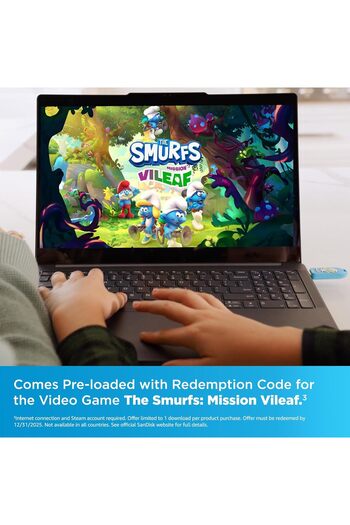 SanDisk USB Flash Drive 64GB Smurfs Brainy Edition (SDCZIS-064G-G46)