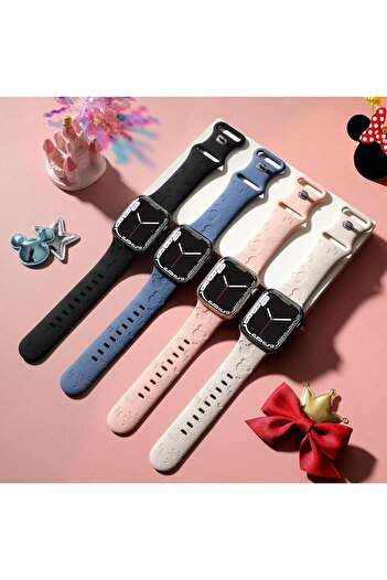 Other Ei Wabserto 4-Pack Engraved Silicone Bands Compatible with Apple Watch 38/40/41/42/44/45/49mm