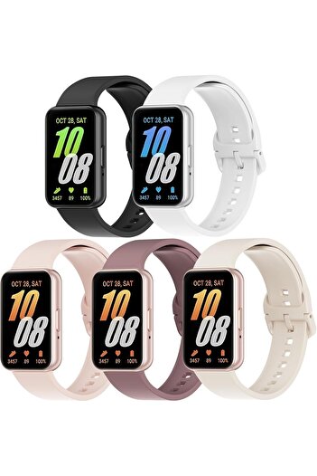 Other 5-Pack Adjustable Breathable Silicone Replacement Bands for Samsung Galaxy Fit 3 (SM-R390)