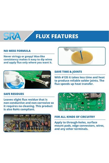 Other SRA Rosin Paste Flux #135, 2 oz Jar