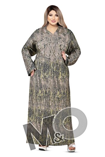 M&O 2 m@o Cotton jalabiya with embroidery on the chest, special sizes, suitable for weights from 100 kg to 130 kg