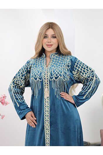 Generies High quality velvet Arabic jalabiya with a wonderful design
