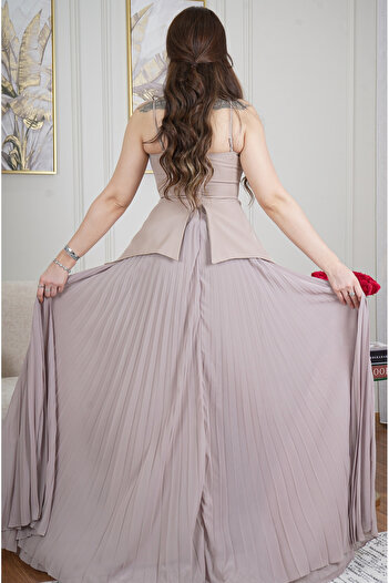 MARSTA Soft Turkish dress with a rose on the chest