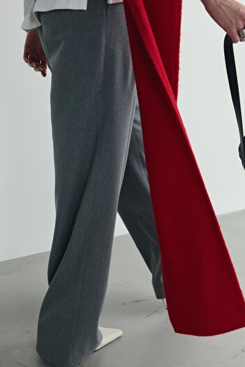 Suud Collection Kırmızı Bella Triko Atkı