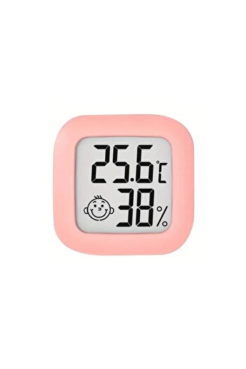 OEM Mini room thermometer and hygrometer for measuring temperature and humidity, pink - AG 355 C